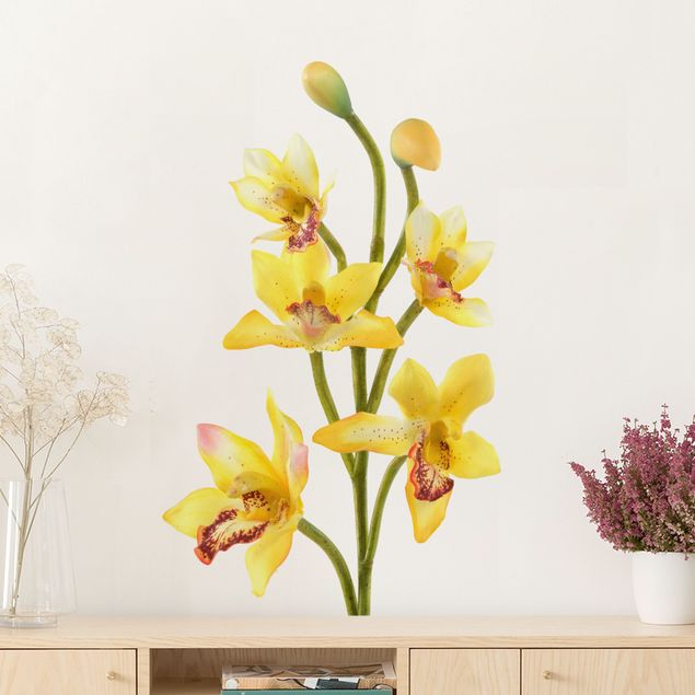 Orchid wall stickers No.173 Orchid Yellow