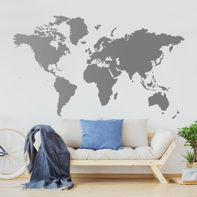 Wall stickers architecture and skylines No.191 World Map