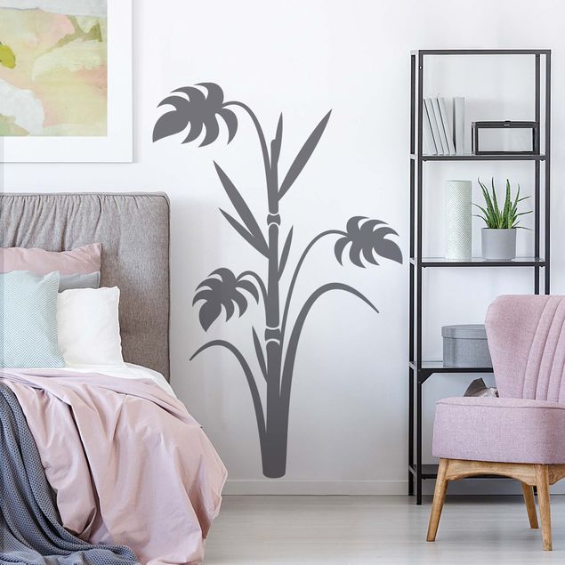 Plant wall decals No.359 bamboo fern