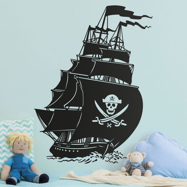 Wall sticker - No.SF506 pirate ship