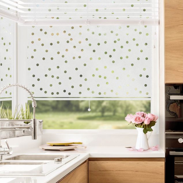 Window film - Privacy Film No.UL474 spotted Roller Blind