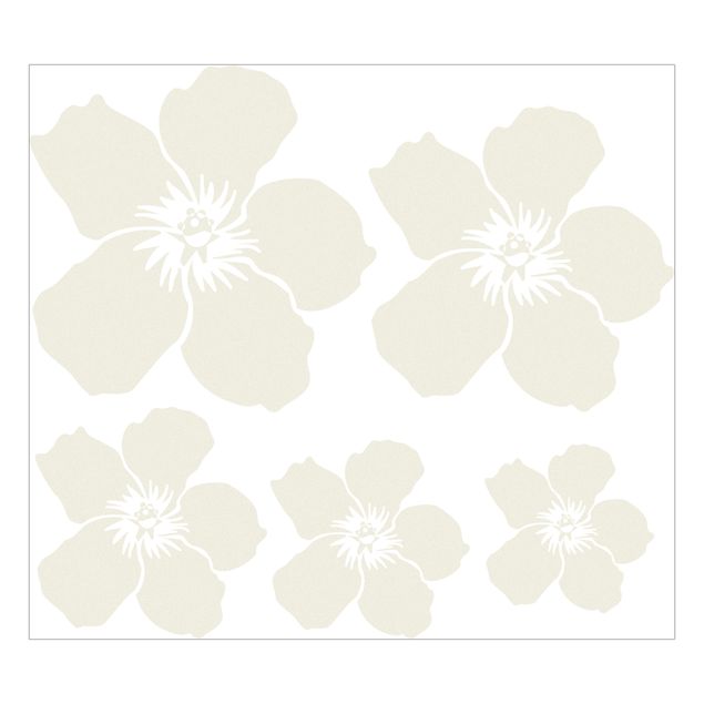 Window sticker - No.UL476 Hibiscus Flowers
