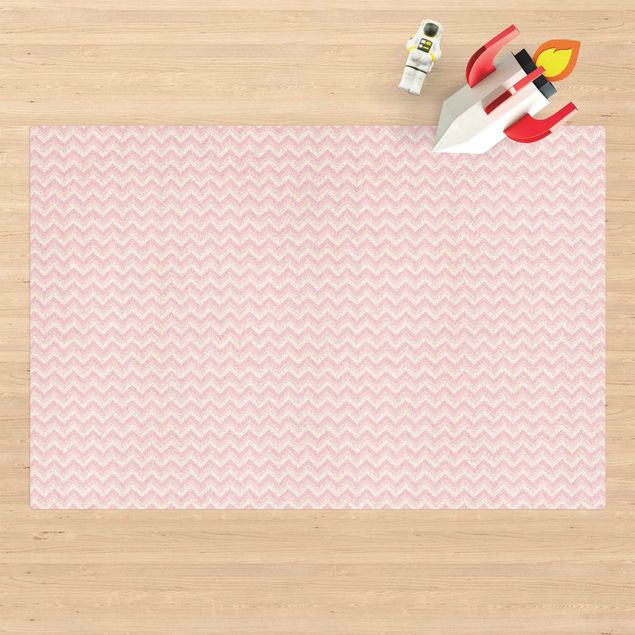 contemporary rugs No.YK37 Zigzag Pattern Light Pink