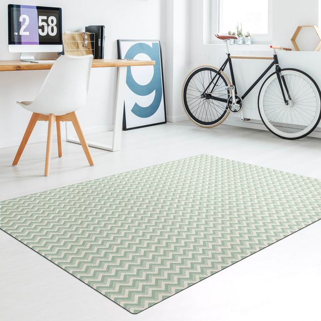 large area rugs No.YK38 Zigzag Pattern Green
