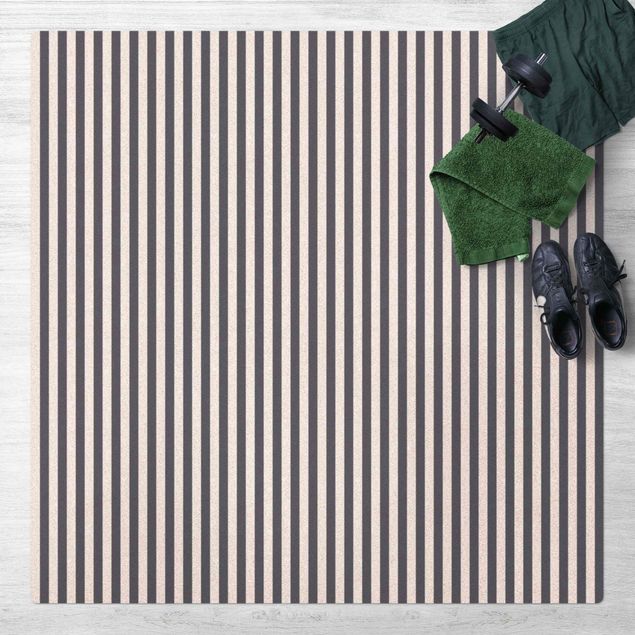 contemporary rugs No.YK44 Stripes Blue White