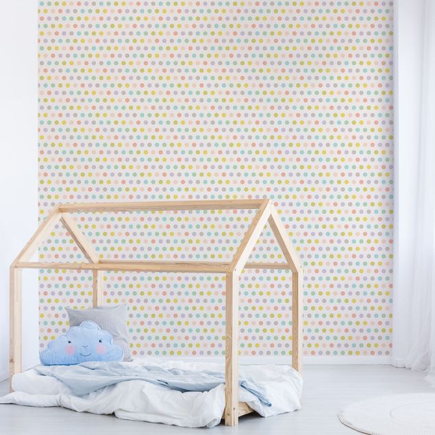 Wallpaper - No.YK61 Dots Pastel