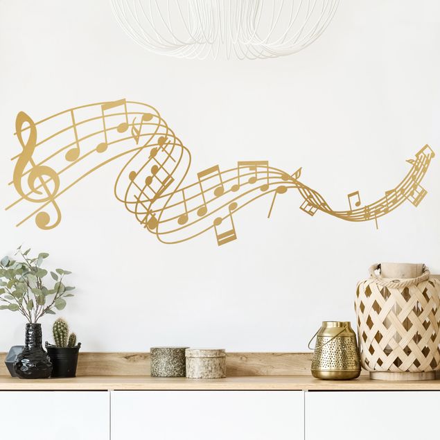Wall art stickers Stave