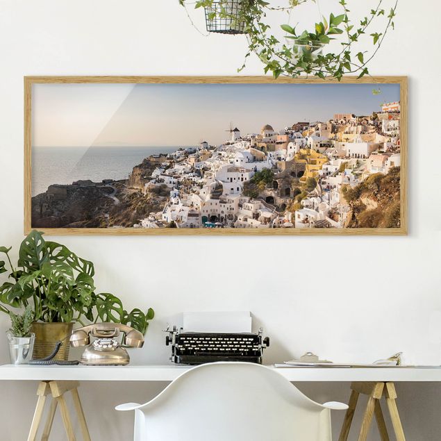Framed poster - Oia Panorama