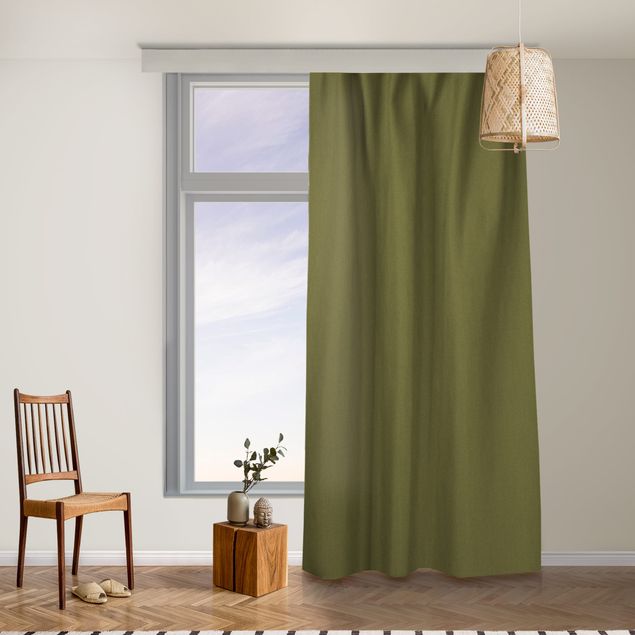 made to measure curtains Olive Green