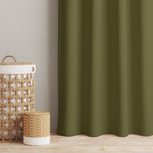 Modern Curtains Olive Green