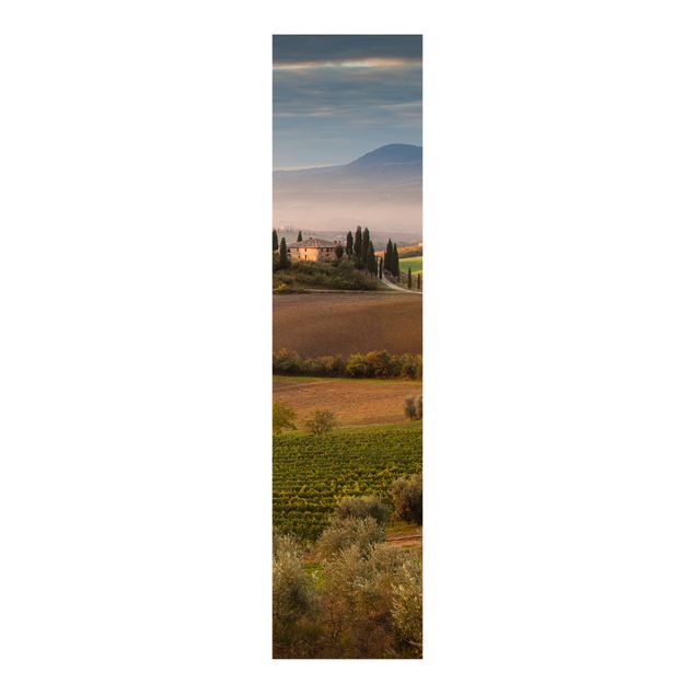 Sliding panel curtains set - Olive Grove In Tuscany