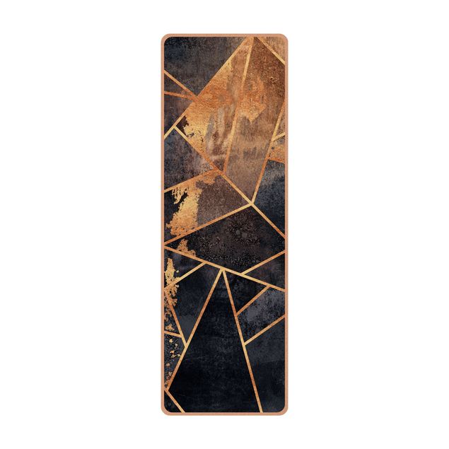 Yoga mat - Onyx With Gold