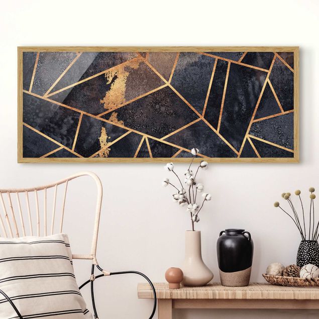 Framed poster - Onyx With Gold