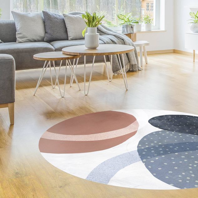 contemporary rugs Orbit With Dots II