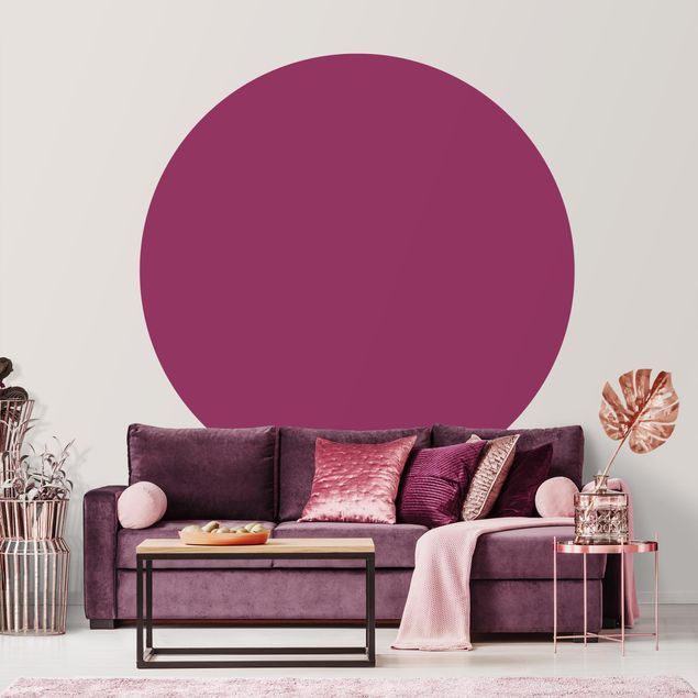 Self-adhesive round wallpaper - Orchid