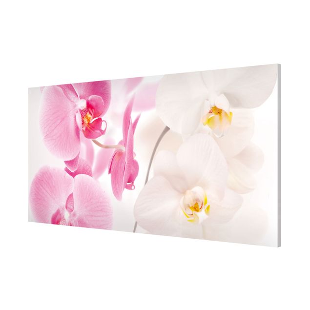 Magnetic memo board - Delicate Orchids