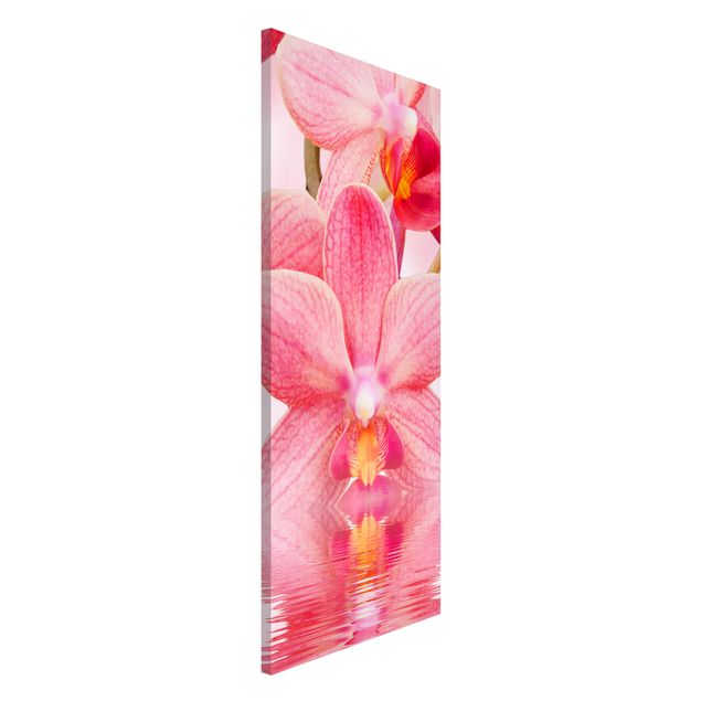 Magnetic memo board - Light Pink Orchid On Water