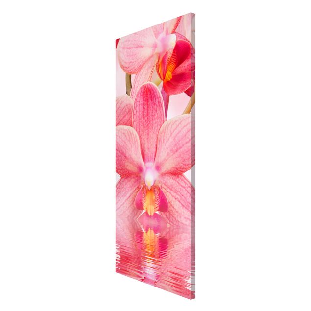 Magnetic memo board - Light Pink Orchid On Water