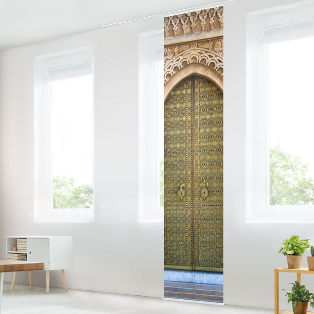 Sliding panel curtains set - Oriental Gate