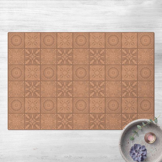 rug tile pattern Oriantal Mandala Pattern Mix With Grey