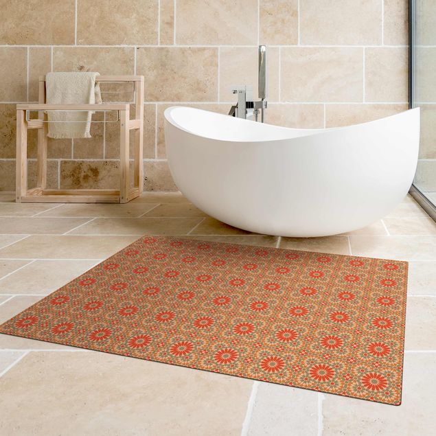 floral area rugs Oriental Patterns With Colourful Tiles