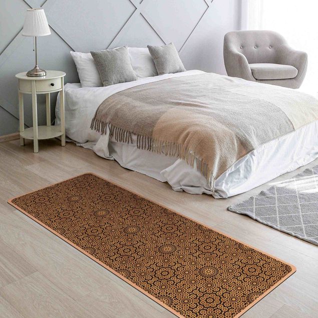 modern area rugs Oriental Pattern With Golden Stars