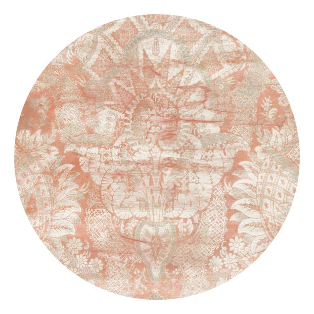 Self-adhesive round wallpaper - Ornament Tissue I