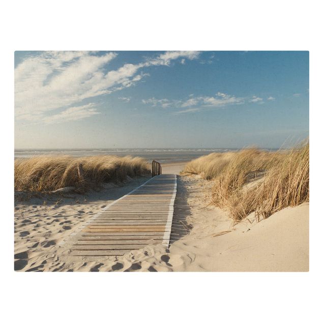Natural canvas print - Baltic Sea Beach - Landscape format 4:3