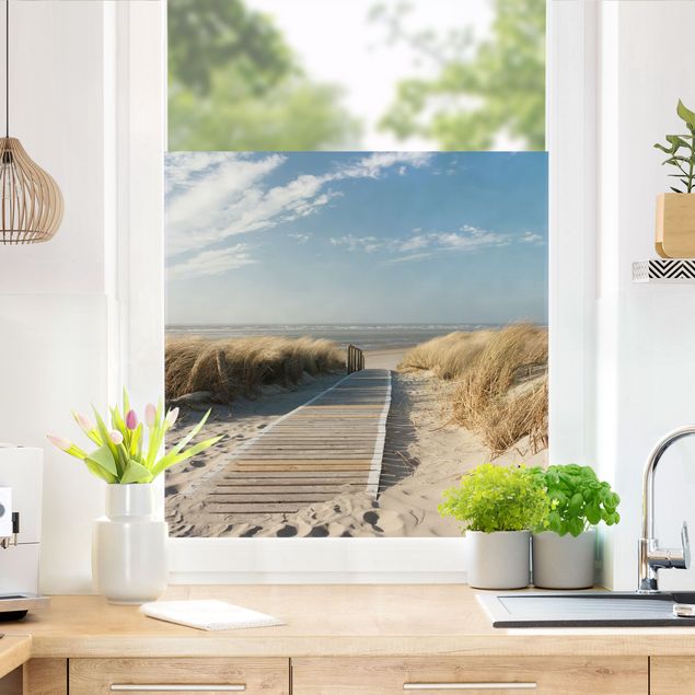 Window decoration - Baltic Sea Beach