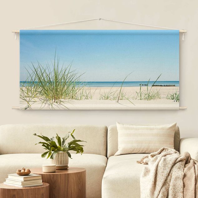 extra large wall tapestry Baltic Sea Coast
