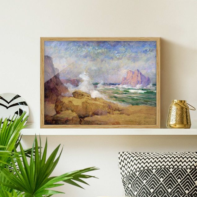 Framed poster - Ocean Ath the Bay Painting