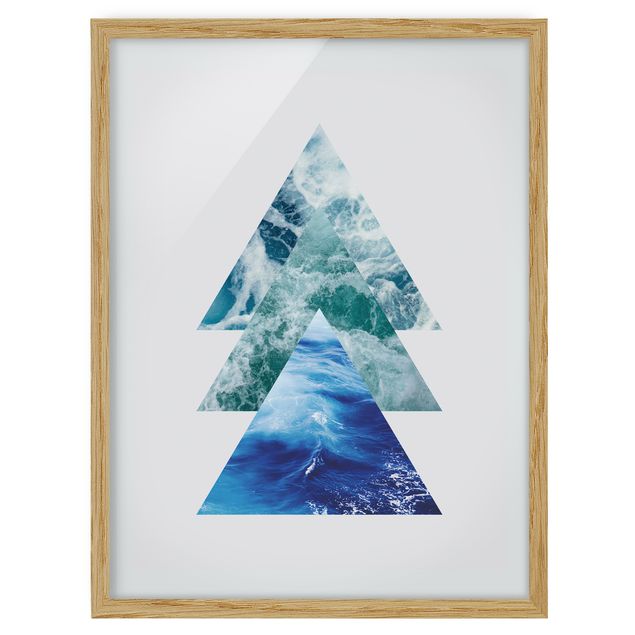 Framed poster - Ocean Trianlges