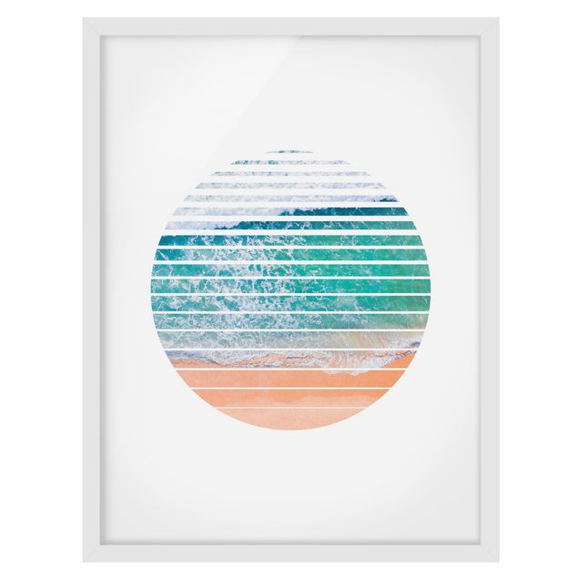 Framed poster - Ocean In A Circle
