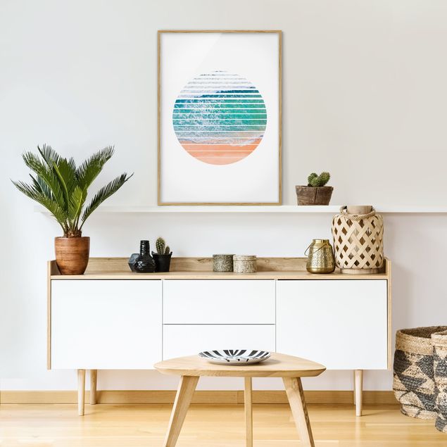 Framed poster - Ocean In A Circle