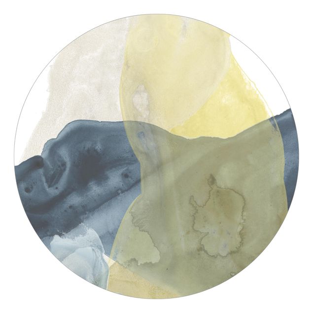 Self-adhesive round wallpaper - Ocean And Desert III