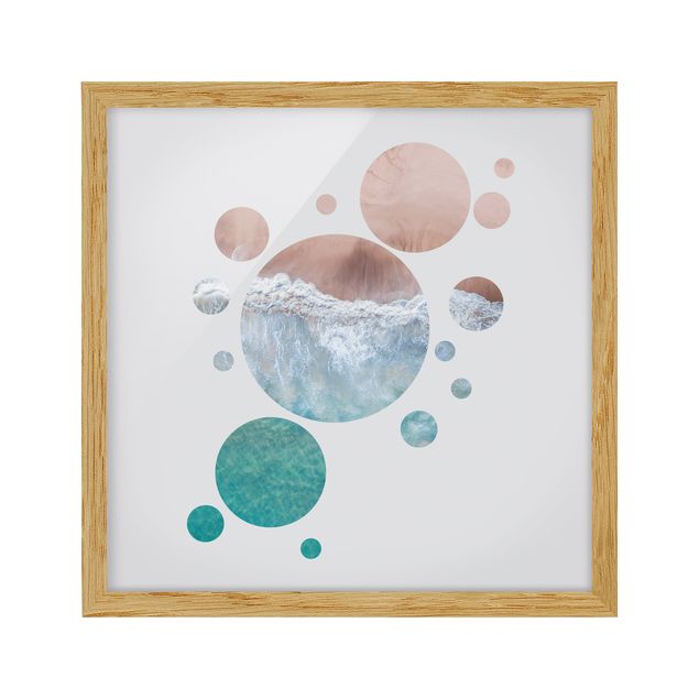 Framed poster - Oceans In A Circle ll