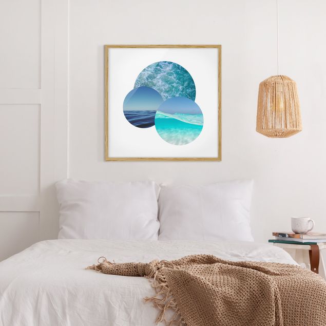 Framed poster - Oceans In A Circle