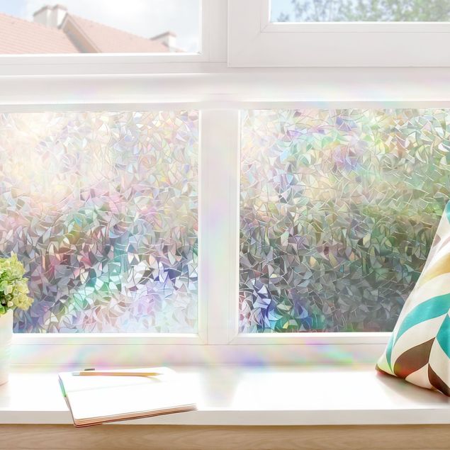 3D Fensterfolie Sichtschutzfolie Regenbogen Statische Fenster Sonnenschutz DE 