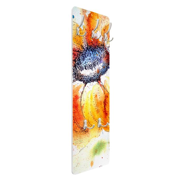 Coat rack - Painted Sunflower