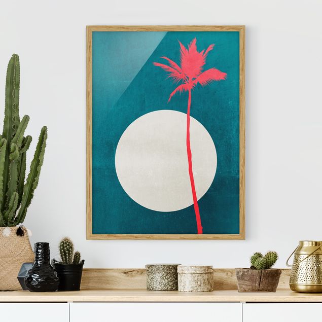Framed poster - Palm Tree Carribean