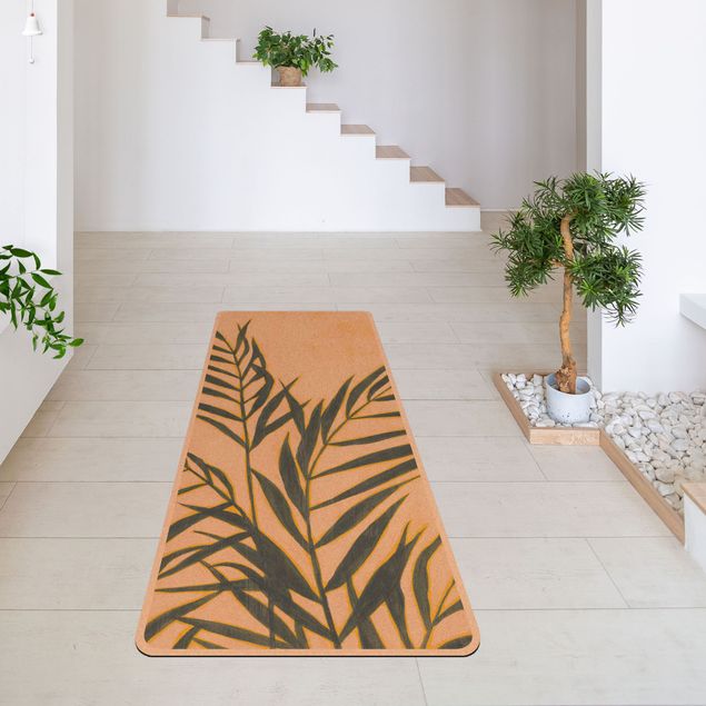 green rugs for living room Palm Fronds In Sunlight