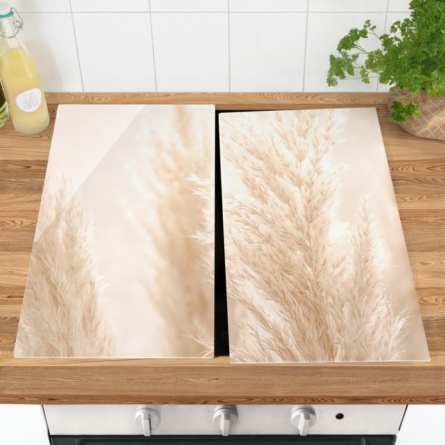 Stove top covers - Pampas Grass In Sun Light