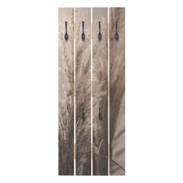 Wooden coat rack - Pampas Grass In Late Fall