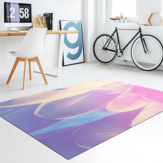 dining room area rugs Parrot Feathers With Colour