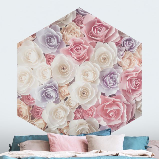 Wallpapers Pastel Paper Art Roses