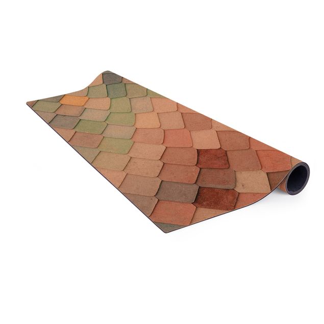 Colourful rugs Pastel Coloured Stone Scales Of Fish