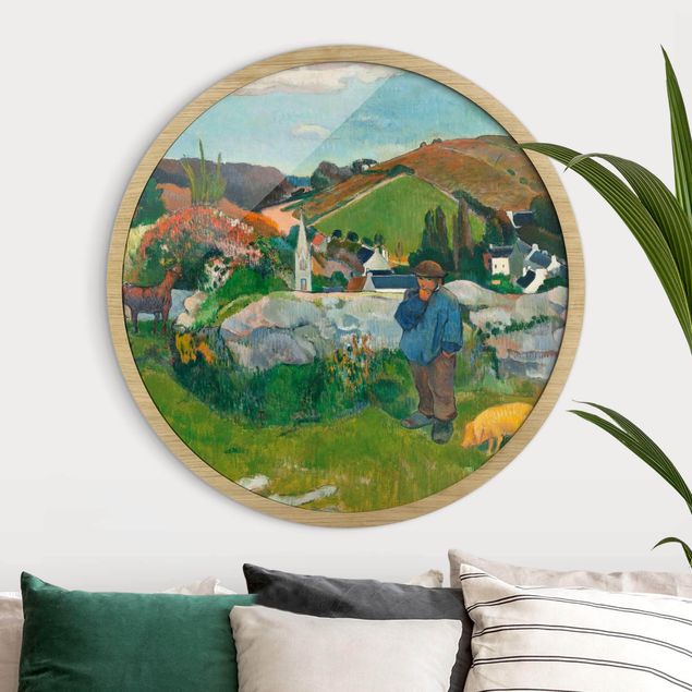 Framed prints round Paul Gauguin - The Swineherd