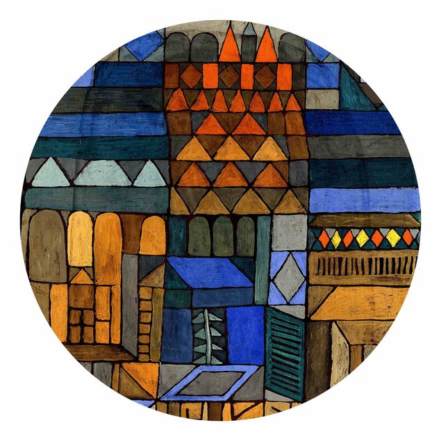 Self-adhesive round wallpaper - Paul Klee - Beginning Coolness