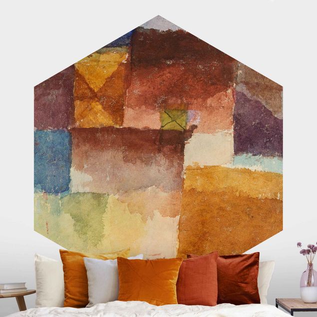 Hexagonal wallpapers Paul Klee - Wasteland
