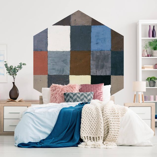 Self-adhesive hexagonal pattern wallpaper - Paul Klee - Colour Chart